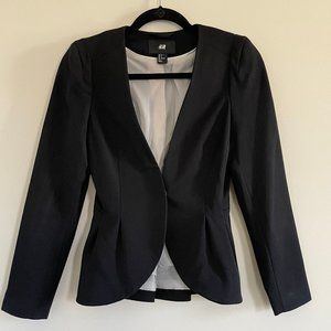H&M Black Peplum Blazer